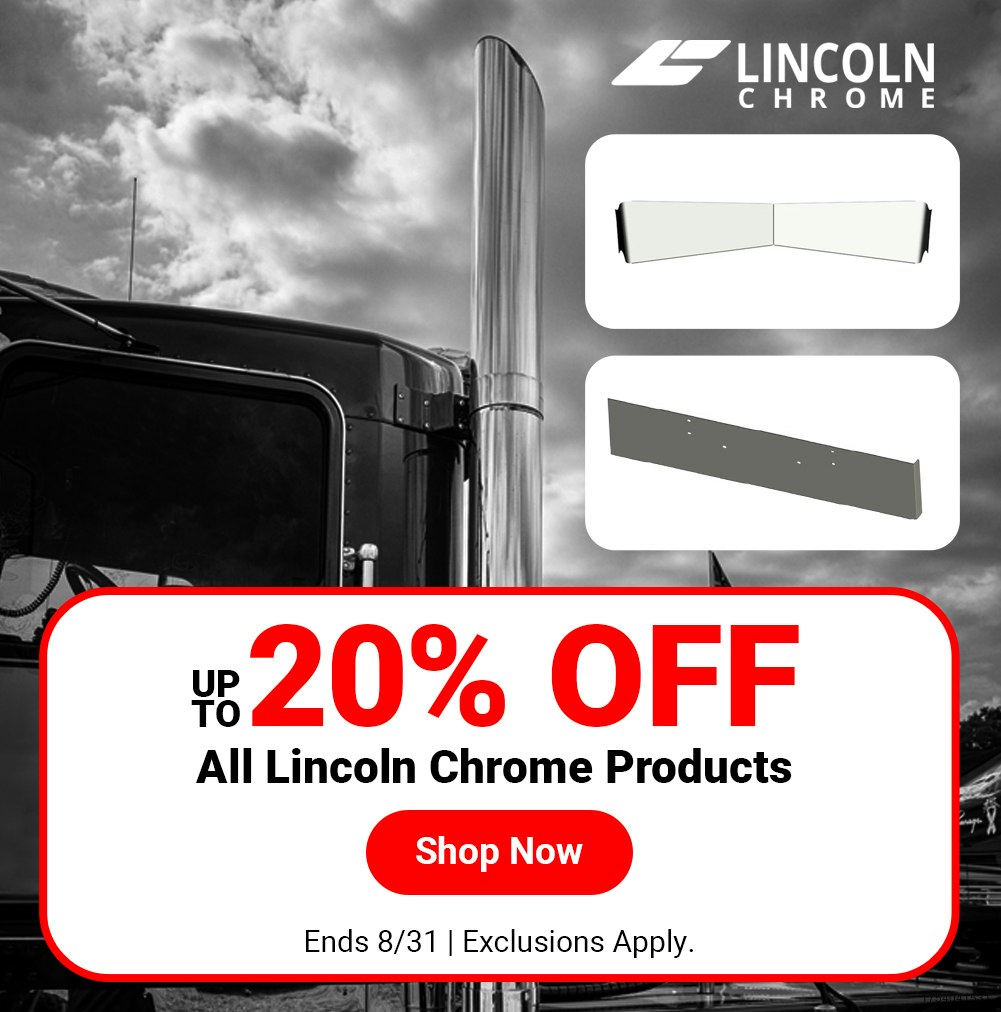 Up To 20% Off All Lincoln Chrome Products