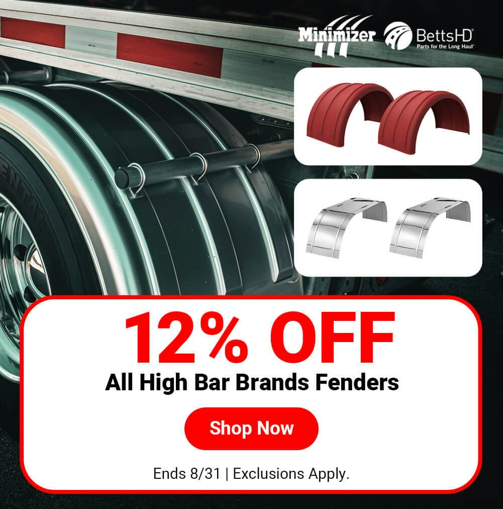 12% Off All High Bar Brands Fenders