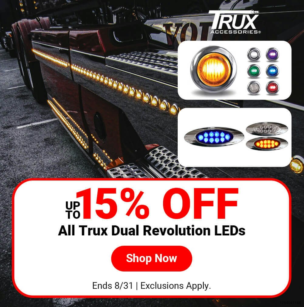 Up To 15% Off All Trux Dual Revolution LEDs