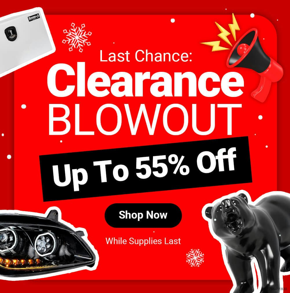 55% Off Clearance Products for Semi Trucks