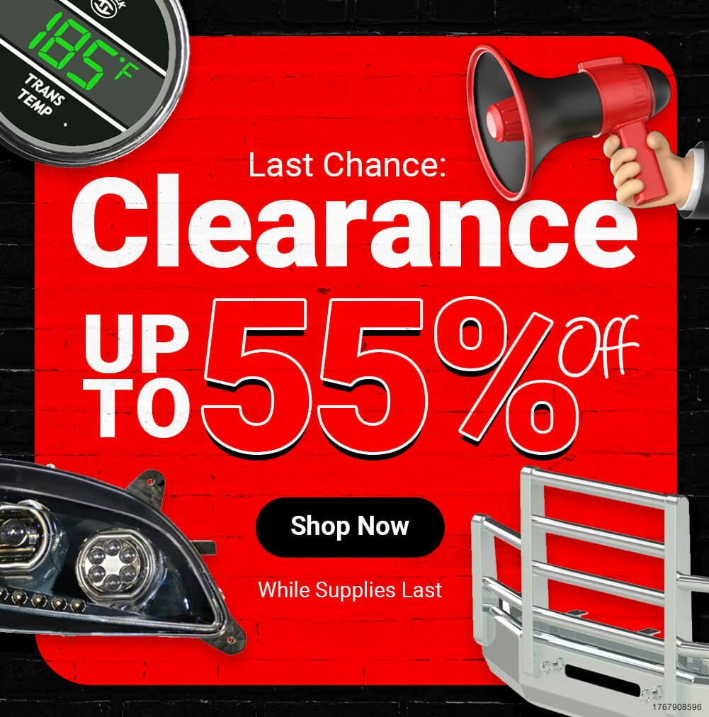 55% Off Clearance Products for Semi Trucks