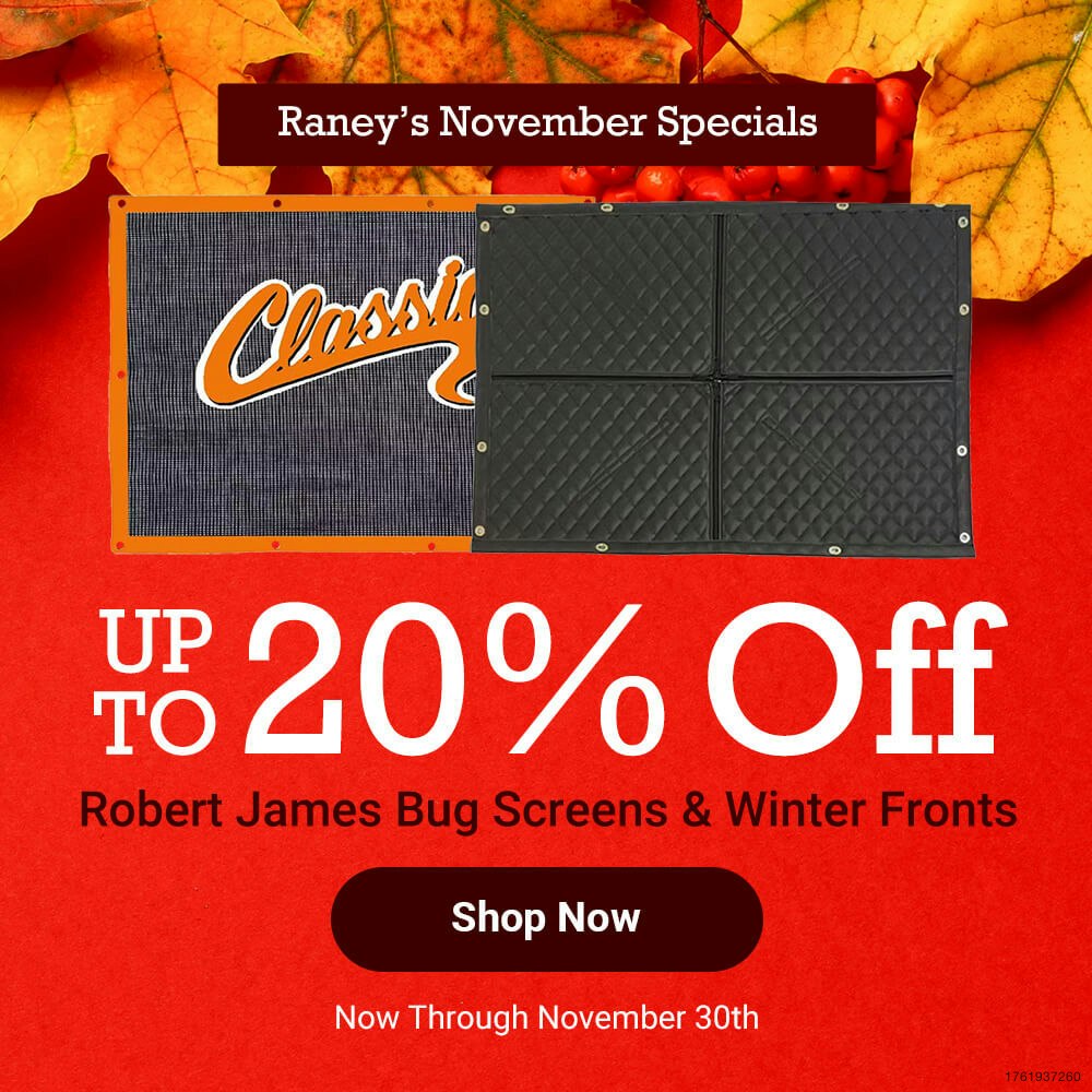 20% Off Robert James Bug Screens and Winter Fronts