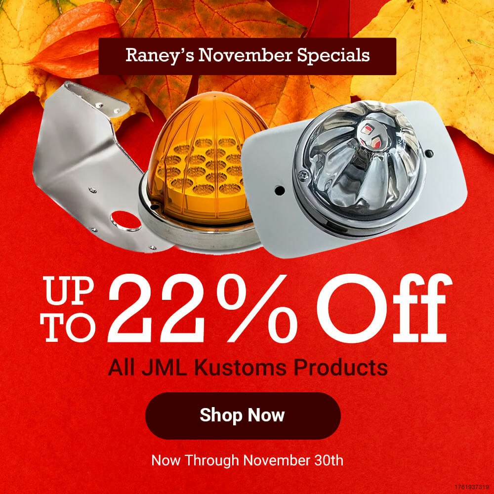 Up to 22% off all JML Kustoms Product