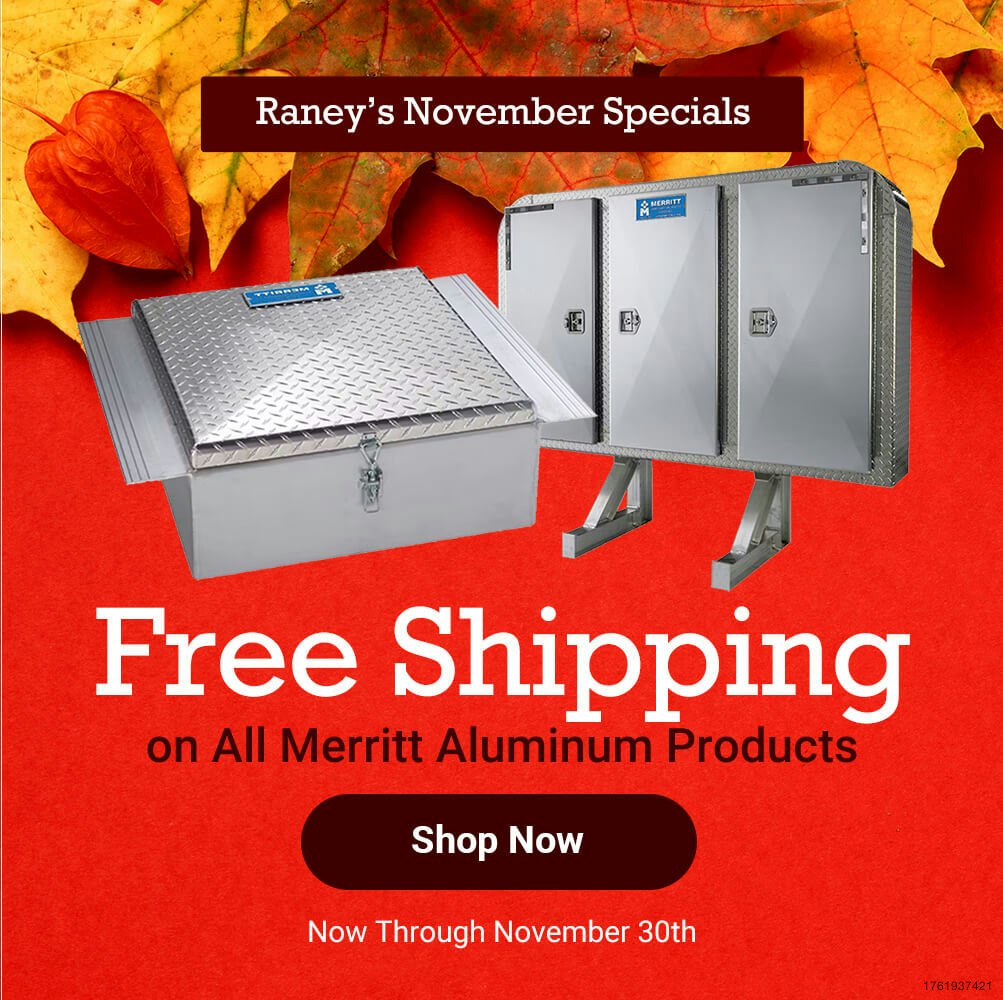 Free Shipping on all Merritt Aluminum Products