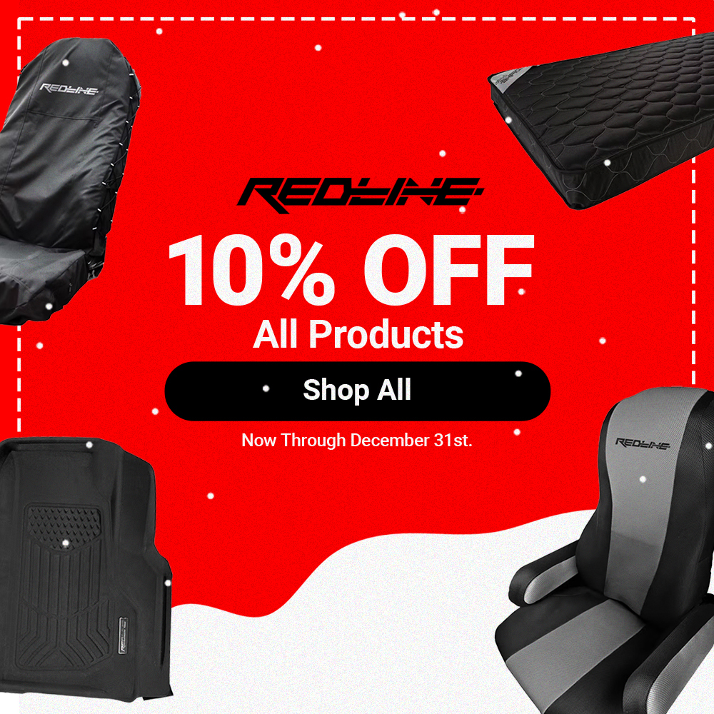 Enhance your truck with Redline products! Save 10% this December on premium semi-truck parts at Raney's Truck Parts. Find your perfect fit today!