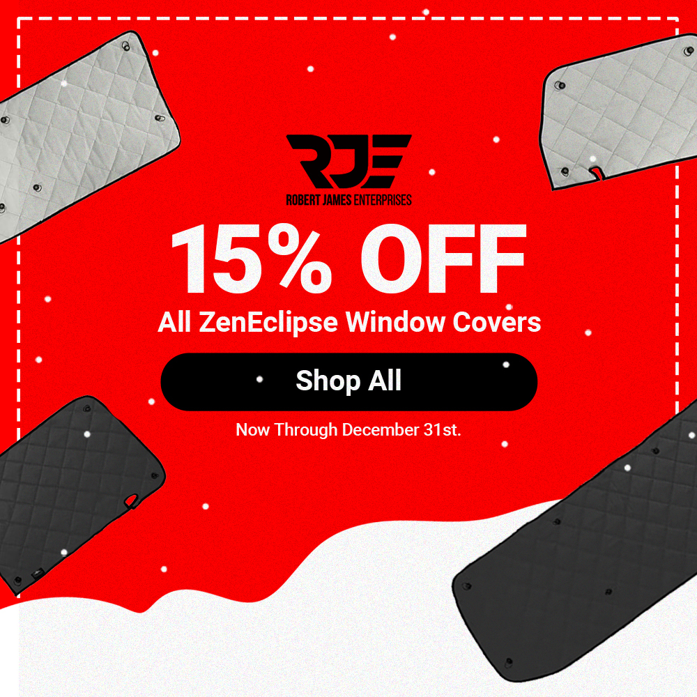 Shield your truck's interior with ZenEclipse window covers! Save 15% this December on Robert James Enterprises products at Raney's Truck Parts.