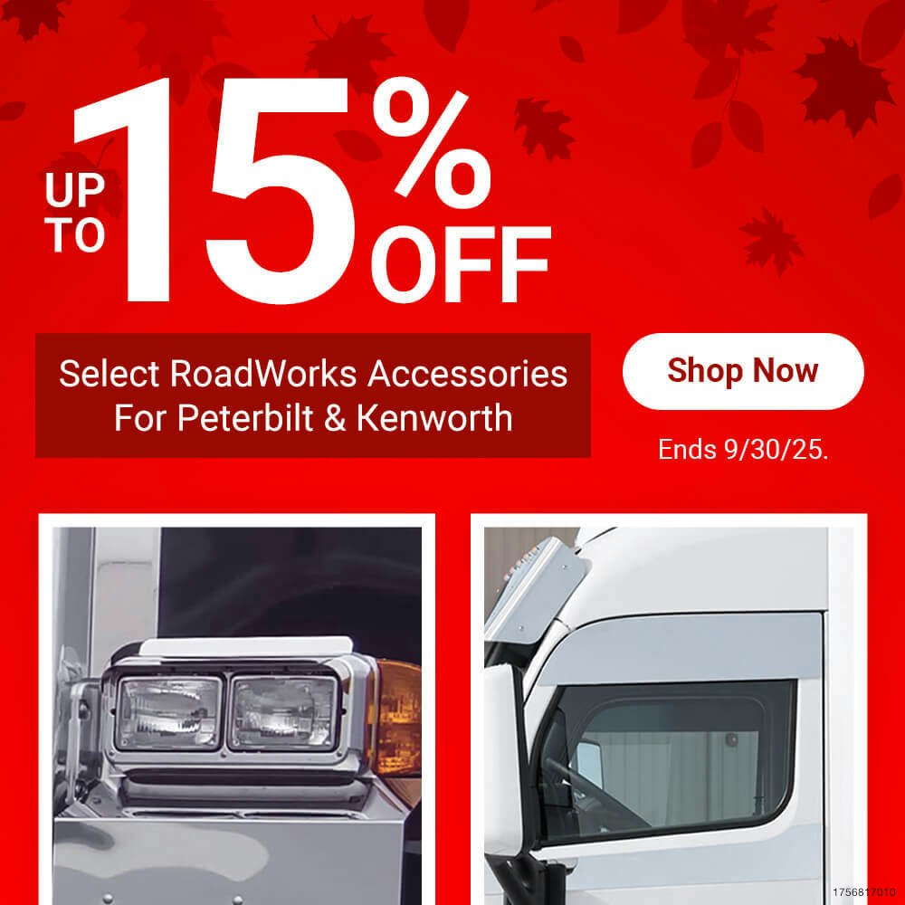 Up to 15% Off Select Roadworks Accessories