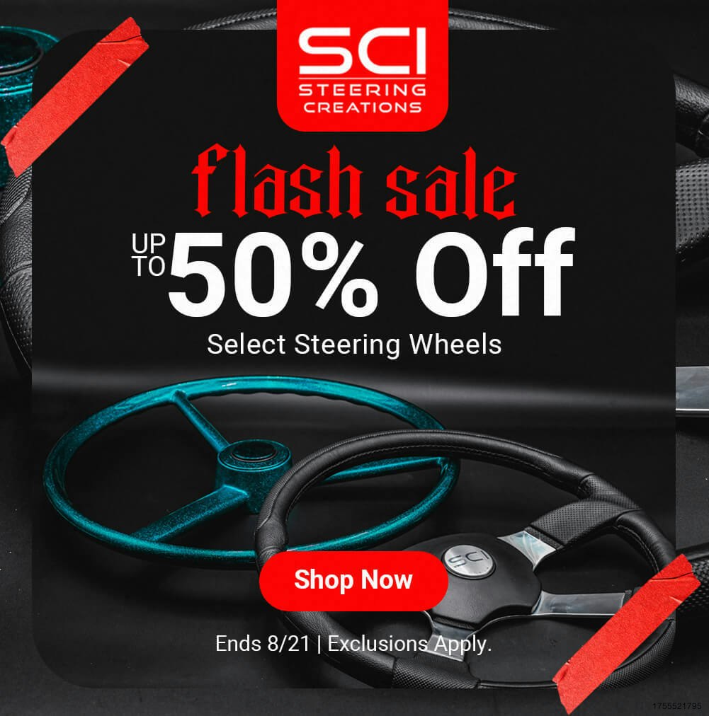 Flash Sale - Up to 50% Off Select Steering Wheels