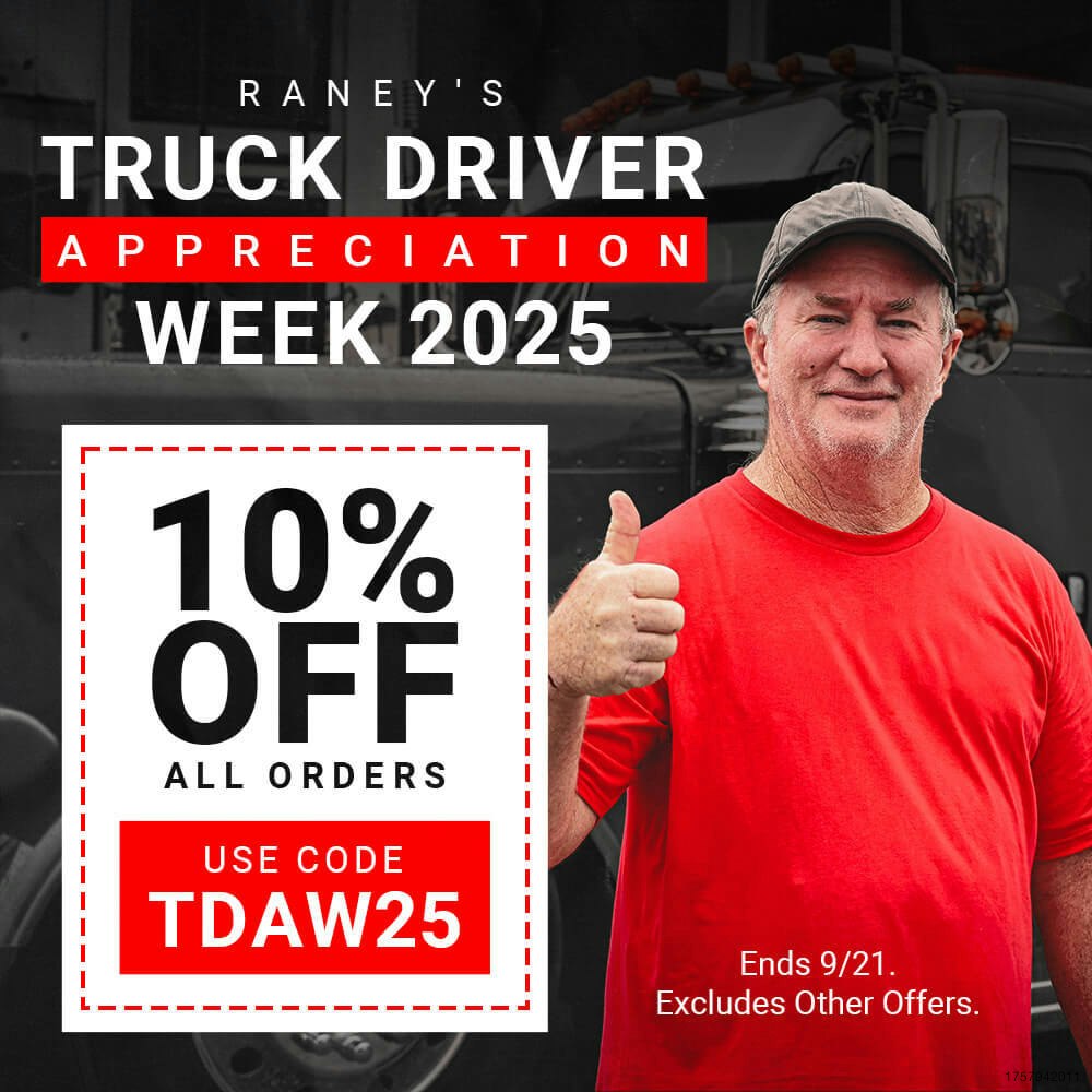 10% Off All Orders for Truck Driver Appreciation Week
