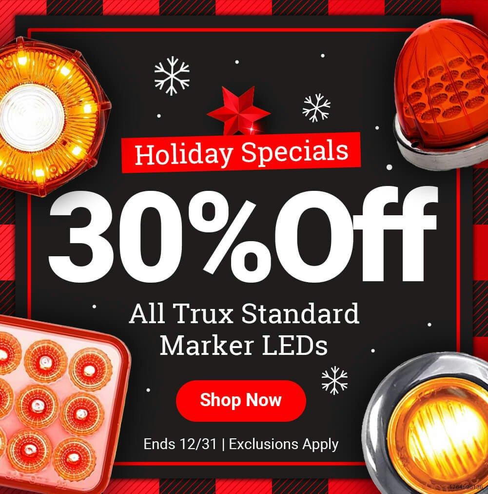 30% Off All Trux Standard Marker LEDs