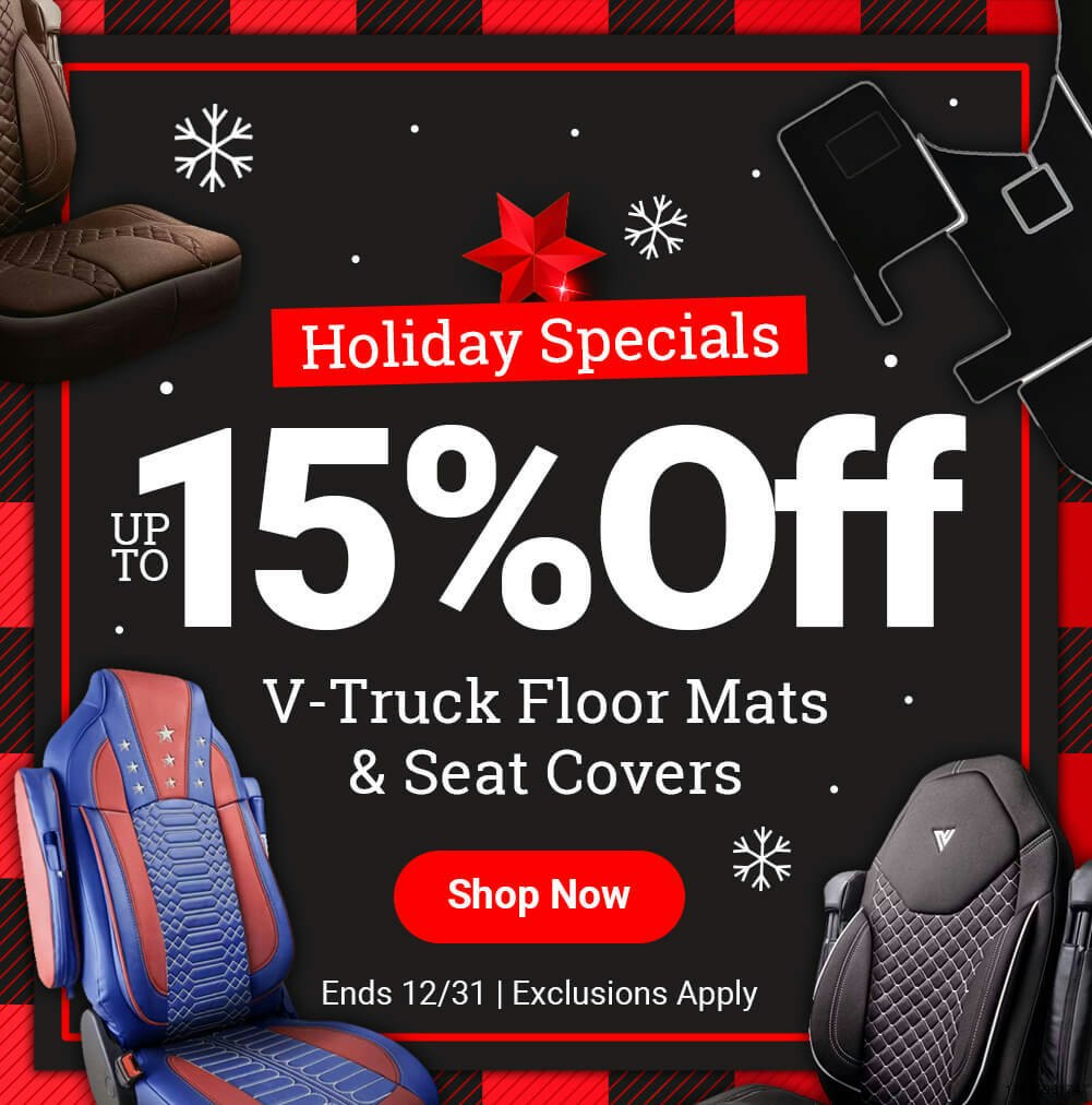 Up to 15% Off V-Truck Floor Mats & Seat Covers
